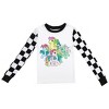 My Little Pony Retro Group Youth Long Sleeve Shirt & Checkered Sleep Pajama Pants Set - 2 of 4