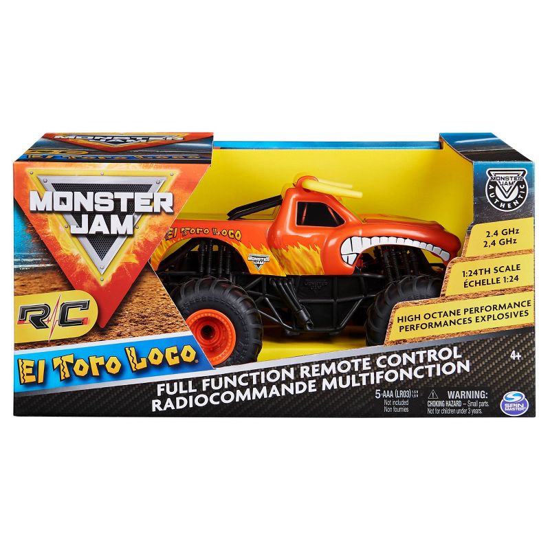 Monster Jam-  RC 1/24 Scale - El Toro Loco, 5 of 10
