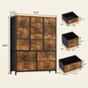 Tall Dresser for Bedroom with 15 Drawers, Chest of Drawers with Fabric Bins, Clothing Storage Organizer, Fabric Closet Dresser for Living Room - 4 of 4