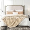 Cozy Bliss Faux Fur Throw Blanket Soft Textured Bed Blanket - 2 of 4