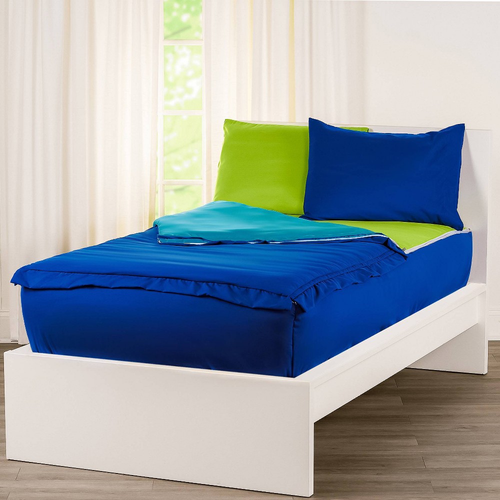 Photos - Bed Linen Twin Bunkie Deluxe Zipper Kids' Bedding Set Cobalt Blue - SIScovers
