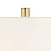 360 Lighting Arlanza 26" High Rectangular Mid Century Modern Coastal Table Lamp White Faux Alabaster Finish Single Living Room Bedroom Bedside - 3 of 4
