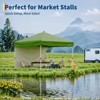 10'x10' Pop Up Canopy Tent with 4Pcs Sidewalls,Portable Instant Canopy with 4 Stakes,4 Ropes,4 Sandbags for Farmers Market, Outdoor,Camping - 3 of 4