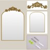 BEAUTYPEAK Vanity Wall Mirror Decorative Vintage Arched Bathroom Mirror Classic Designed Mirror - 4 of 4