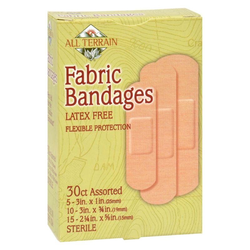 All Terrain Fabric Bandages Latex Free Flexible Protection Assorted Sizes - 30 ct, 1 of 5