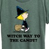 Women's - Peanuts - Witch Way To The Candy Short Sleeve Graphic T-Shirt - 2 of 4