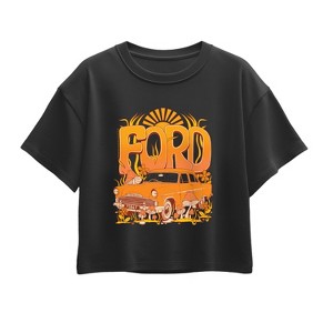 Girls' - Ford - 1957 Ford Zodiac Mark II Short Sleeve Boxy Graphic T-Shirt - 1 of 2
