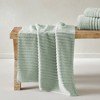 Luxury Cotton Ribbed Texture Towel Set - Great Bay Home. - 3 of 4