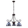 Chloe Lighting Grenville Bronze 3-Light Victorian Mini-Chandelier 25" - 2 of 4