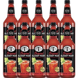 Mr & Mrs T Original Bloody Mary Mix, 1L Bottle, 10 Pack – Premium Cocktail Mixer for Spicy Bloody Marys, Ready to Use - 1 of 4