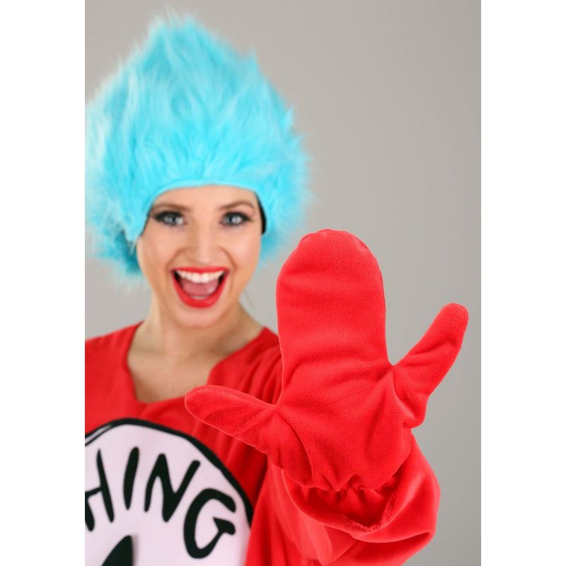 HalloweenCostumes.com Dr. Seuss Thing 1 & Thing 2 Deluxe Costume Adult., 3 of 7