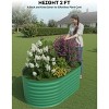 Raised Garden Bed,Galvanized Raised Planter Boxes Outdoor with Easy Assembly, Large Garden Bed for Vegetables, Fruits, Flower,Raised Garden Bed - 4 of 4