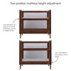 BreathableBaby Breathable Mesh 2-in-1 Mini Crib, Walnut, Greenguard Gold Certified - 4 of 4