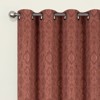 Kate Aurora Regency Collection Raised Jacquard Damask Grommet Top Curtains - 4 of 4
