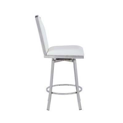 Contemporary Swivel Counter Stool Design Back