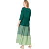 Woman Within Plus Size Colorblock Tiered Dress - 3 of 4