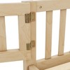 Okak Solid Pine Floor Bed Twin/Full/Queen Size,Bed Frame with Safety Guardrails and Door, Modern Kids Bed for Bedroom & Nursery - 3 of 4
