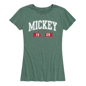 Women's - Disney - Mickey 1928 Collegiate Short Sleeve Graphic T-Shirt - 1 of 4