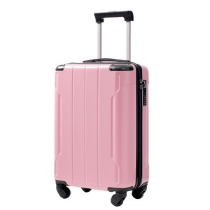 Kumasinova 20"Hardshell Luggage Set with 2 Mesh Bags,Durable ABS Carry-On Suitcase with TSA Lock,Airline-Approved Spinner Luggage - 1 of 4