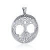 Slickblue Women’s Celtic Tree of Life Necklace in Sterling Silver with 18 Inch Box Chain, Round Pendant Design - 2 of 4