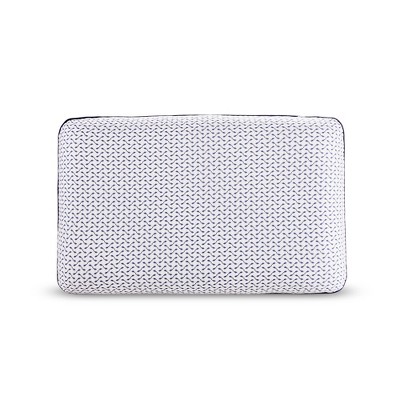 Standard White Gel Memory Foam Pillow with Soft Cover