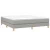 Bed Frame Light Grey 100% Polyester, Plywood, Engineered Wood - 3 of 4