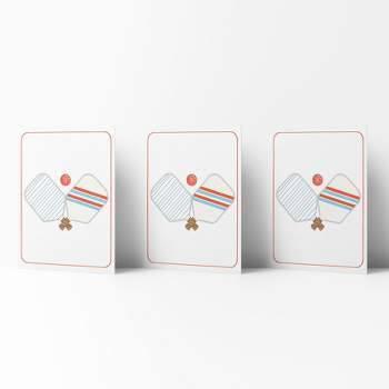 Everyday Greeting Card Pack (3ct) "Pickleball" by Ramus & Co