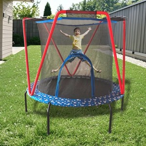 BestParts 66" Kids Trampoline with Safety Net, No-Gap Design & Sturdy Frame - 1 of 4