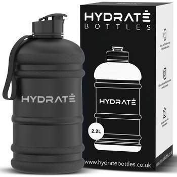 Water Bottle Motivational 3.7L Drink Flask With Time Markings BPA Free  Sport Gym