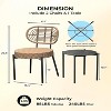 GustoWave 3-Piece Rattan Bistro Set, All-Weather Patio Furniture For Porch/Lawn/Garden - 3 of 4