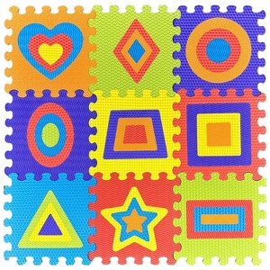 9pc FunPlay Interlocking Foam Play Mats - 1 of 3