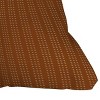 26"x26" Deny Designs Little Arrow Design Co Vert Triple Dash Ginger Square Outdoor Throw Pillow Orange - 2 of 4