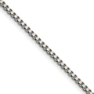 Black Bow Jewelry 2.4mm Stainless Steel Box Chain Necklace - 1 of 4
