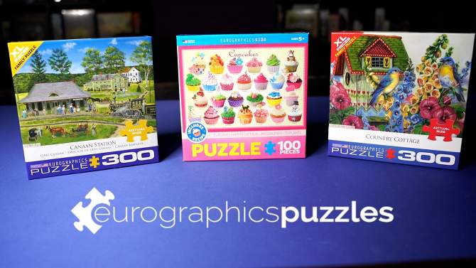 EuroGraphics Play &#38; Bake Cupcakes Jigsaw Puzzle - 100pc, 2 of 8, play video