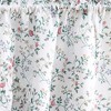 Ellis Country Floral Small Scale 1.5" Rod Pocket Floral Pattern with Ruffle Lace Edge Swag 58"x36" Multicolor - 3 of 4