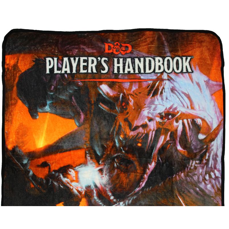 Dungeons And Dragons D&D Player's Handbook Fifth Edition Plush Throw Blanket Multicoloured, 3 of 5