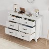 Garvee 6 Dresser for Bedroom, 47.2" Wide Drawer Dresser with Storage Freestanding, Wooden Closet Storage Chest for Living Room, Bedroom - 4 of 4