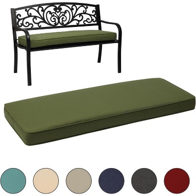 Aoodor 46.5'' x 17.7'' x 3'' Patio Bench Cushion, Olefin Fabric Slipcover Sponge Foam, Outdoor Use