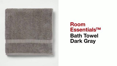 Room Essentials 6pk Washcloth Gray - NEW