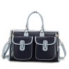MKF Collection Genevieve Color Block Vegan Leather Women’s Duffle Bag by Mia K - 2 of 4