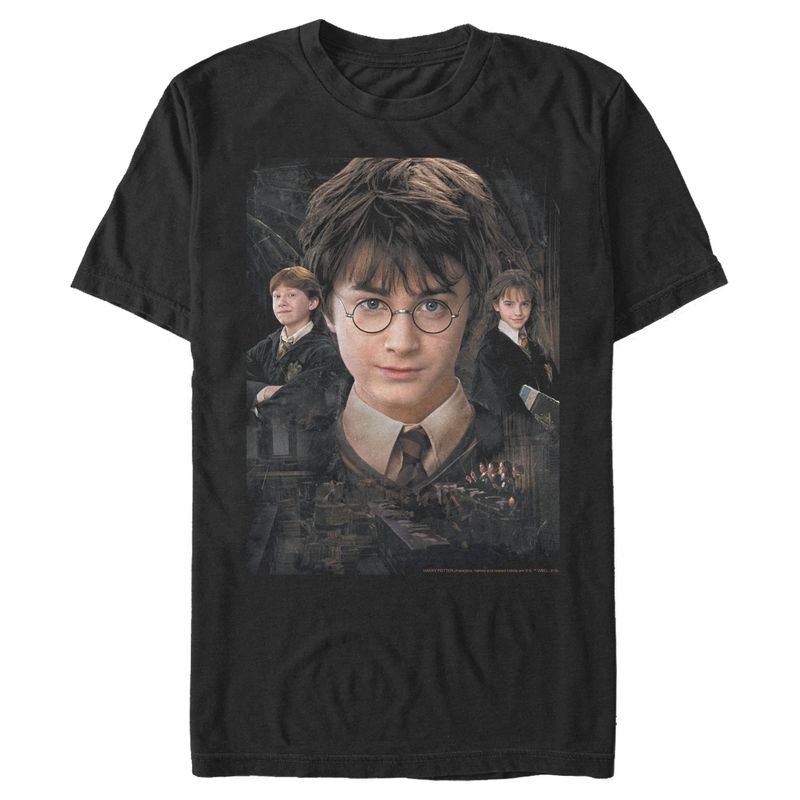 Men's Harry Potter Wizard Best Friends T-Shirt, 1 of 5