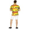 HAPPY BAY Men's Hawaiian Shirts Short Sleeve Button Down Shirt Mens Casual Shirts Holiday Tropical Beach Party Shirts for Men M Holiday, Yellow - 4 of 4
