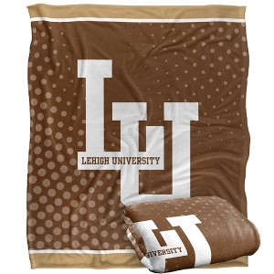Lehigh University Logo Dots Silky Touch Blanket White 50x60 - 1 of 4