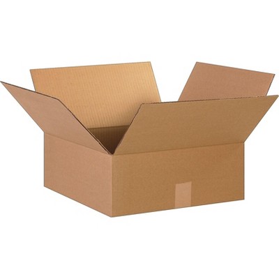 The Packaging Wholesalers 15x15x6 Shipping Boxes 32 ECT Brown 25/Bundle BS151506