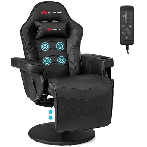  GYMAX Gaming Recliner, Massage Gaming Chair with Adjustable  Footrest, Remote Control & Side Pocket, Ergonomic Game Lounge Chair, Racing  Style Single Theater Seat Game Sofa for Adults (Red) : Home 