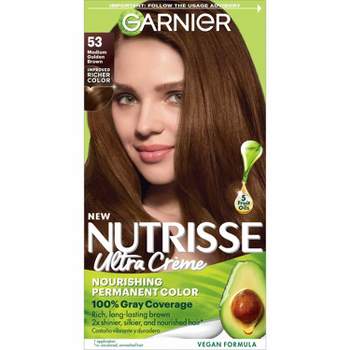 Garnier Nutrisse Nourishing Permanent Hair Color Creme - 53 Medium Golden Brown
