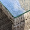 Sapphtopaz Modern Outdoor End Table Outdoor Side Table, Patio Table Small Table for Backyard, Balcony, Porch - 2 of 4