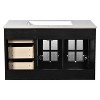 ORRD 36" Floating Bathroom Vanity with Ceramic Sink, Wall-Mounted Cabinet with 3 Soft-Close Drawers, Black - 2 of 4