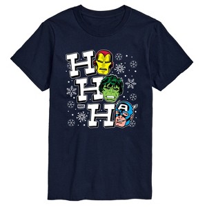 Men's - Marvel - Ho Ho Ho Avengers Short Sleeve Graphic T-Shirt - 1 of 4