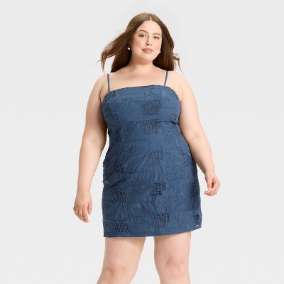 Women's Open Patchwork Mini A-Line Dress - Wild Fable™